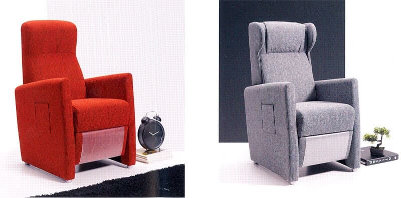 Muebles & Tapizados Tran sofá rojo y sofá gris