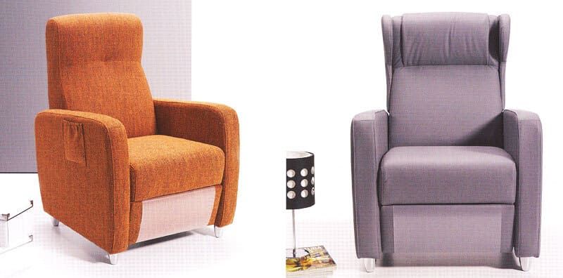 Muebles & Tapizados Tran sofá naranja y sofá gris